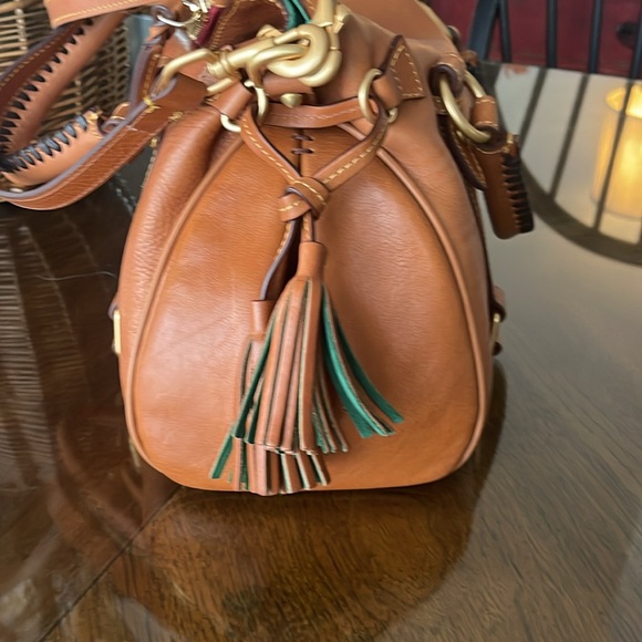 Dooney and Bourke Large Florentine Satchel in Natural - Picture 3 of 7